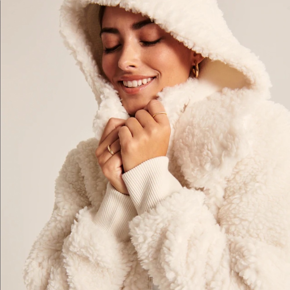 Abercrombie Sherpa hoodie jacket